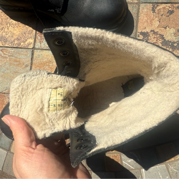 Dr. Martens Black Leather Boots, women size 10 - Picture 7 of 9